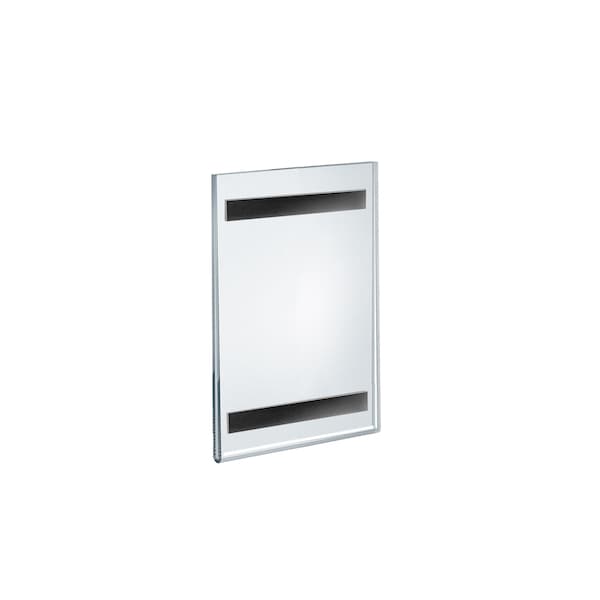 5.5"W x 8.5"H Sign Holder w/ Magnetic Strips, PK10